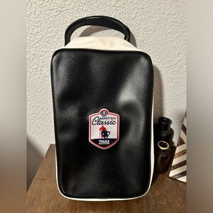 Jones Leather Golf Shoe Bag - Barstool Classic